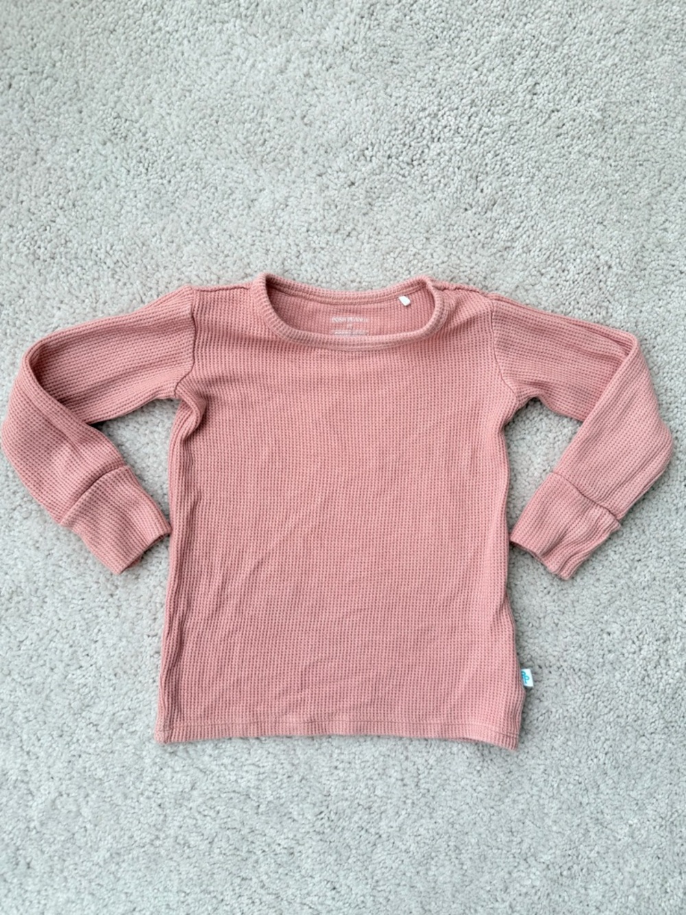 Posh Peanut Dusty Rose Waffle Knit Pajama Set - Picture 2 of 14